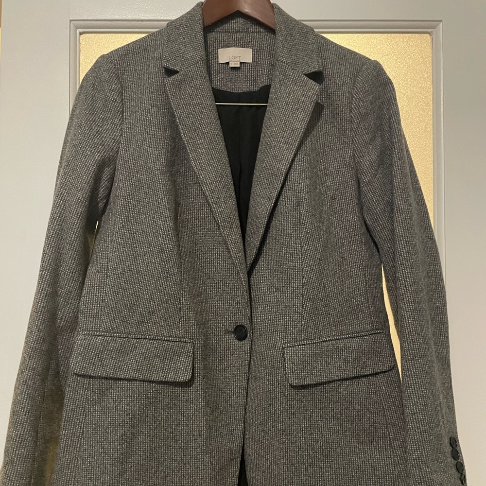 Oversized wool-style blazer